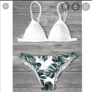 White Zaful bikini / size medium